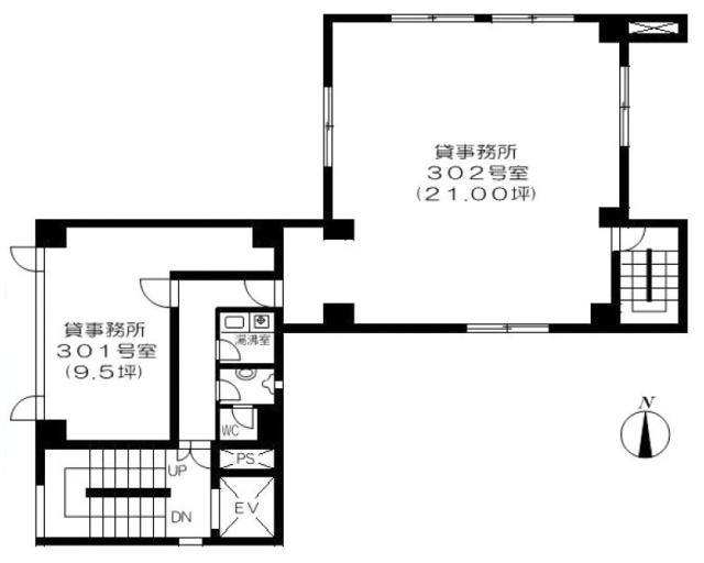 ミトベ第2ビル301 間取り図