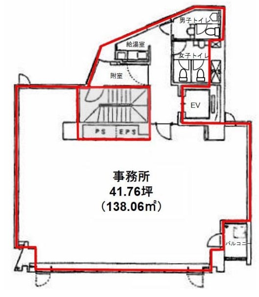 プライム市ヶ谷ビル10F 間取り図