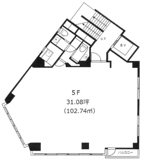 大山ビル5F 間取り図