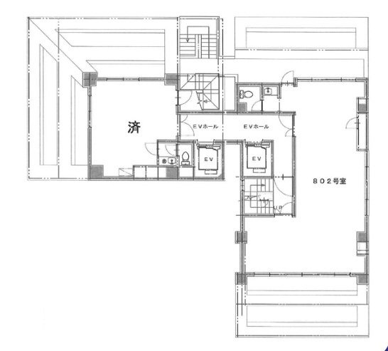 大手町宝栄ビル802 間取り図