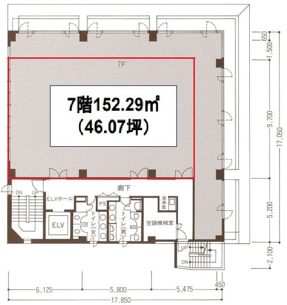 新川エフビル7F 間取り図