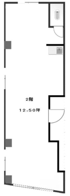 中央ビル2F 間取り図