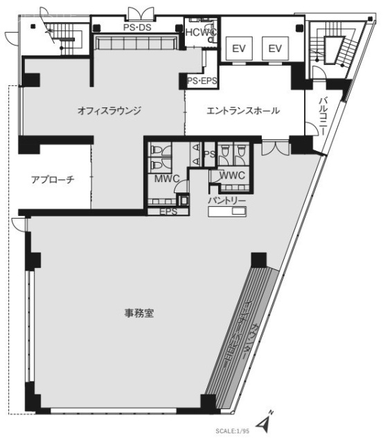 CIRCLES西新宿1F 間取り図