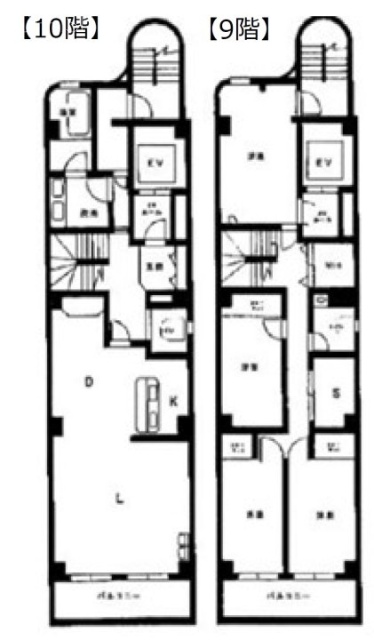 新御徒町妙見屋ビル9F～10F 間取り図