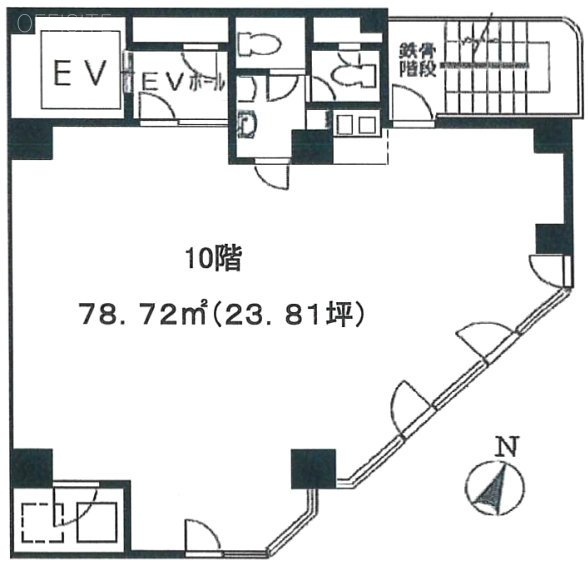 九段一口坂ビル10F 間取り図