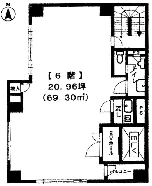 コバキンビル6F 間取り図