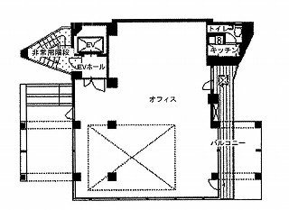 フレックス芝公園2F 間取り図