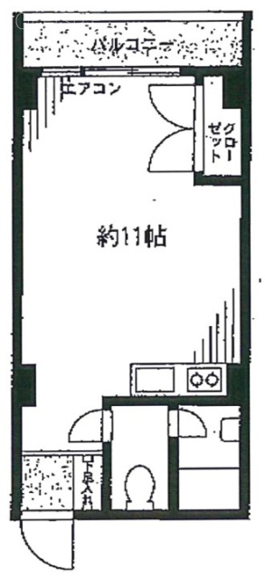 セントラル第一青山205 間取り図
