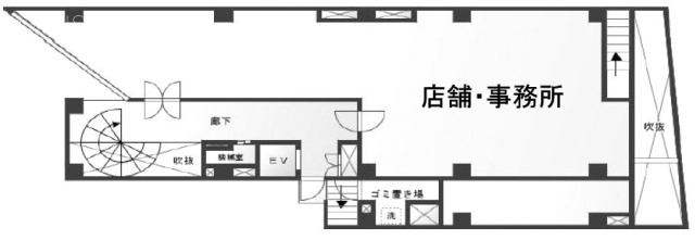 クラウンビル1F 間取り図