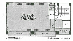 高島屋THビル北館9F 間取り図