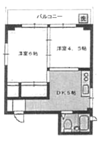 小田木ビル302 間取り図