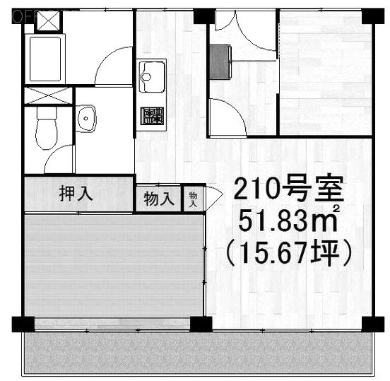 原宿アパートメンツビル210 間取り図