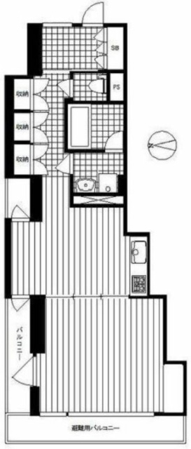 エムズガーデン西新宿ビル401 間取り図