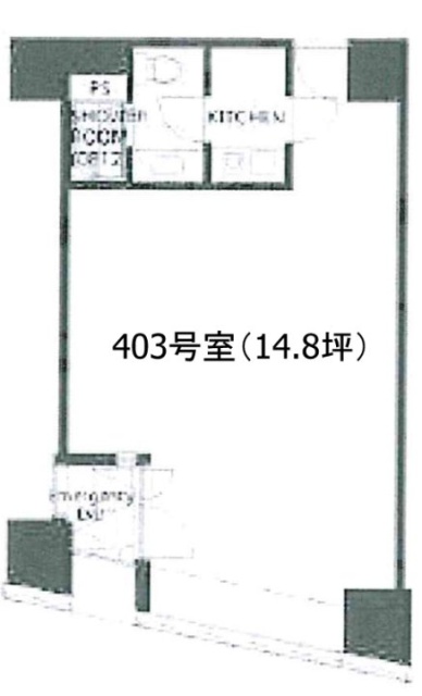 エグゼクティブタワー虎ノ門403 間取り図
