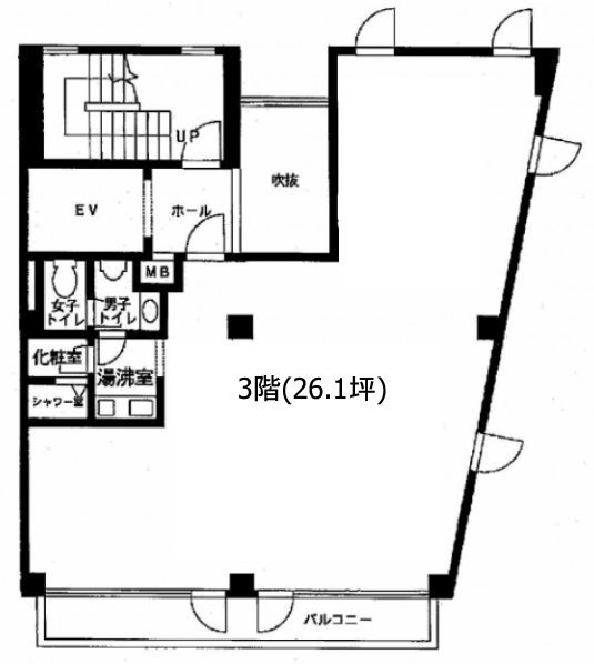 麻布ネストビル3F 間取り図