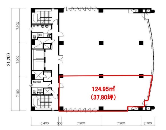 エキニア新宿6F 間取り図