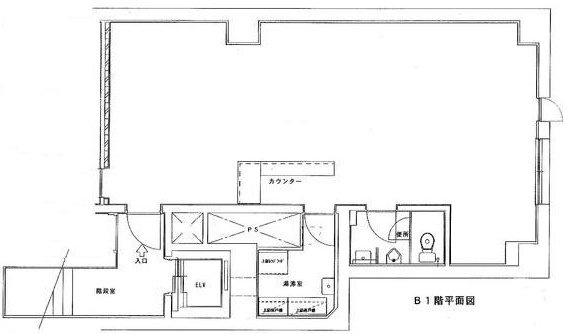 belle汐留B1F 間取り図