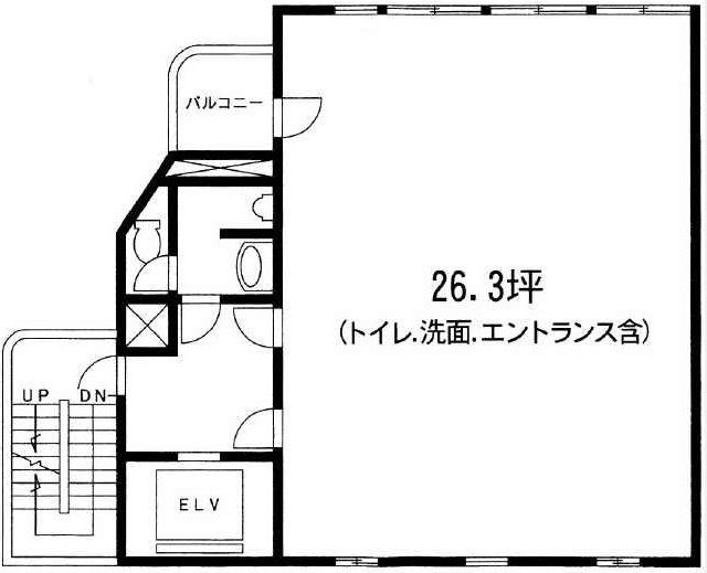 池袋C3ビル6F 間取り図