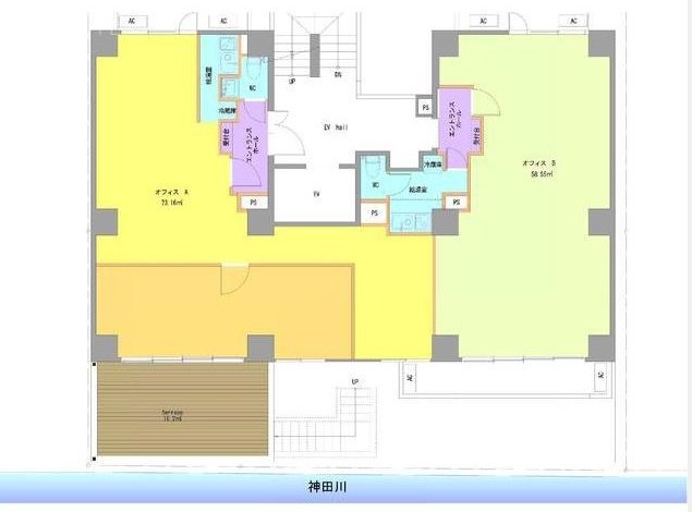 東豊ハイツビル201 間取り図