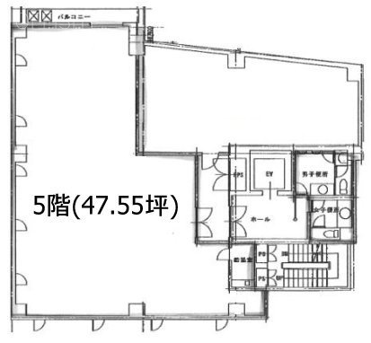 第1三倉ビル5F 間取り図