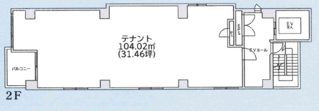MIEUX(ミュー)渋谷ビル2F 間取り図