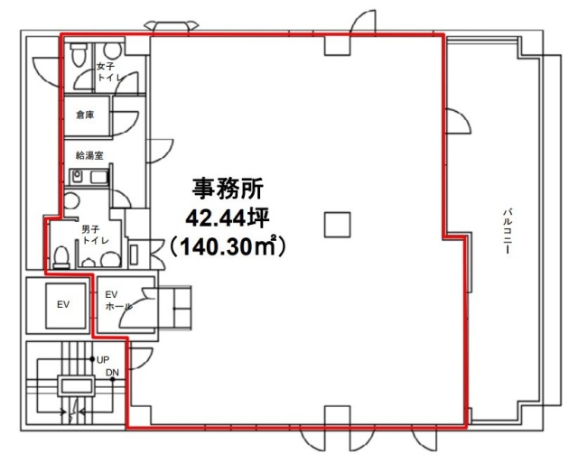 一口坂TSビル6F 間取り図