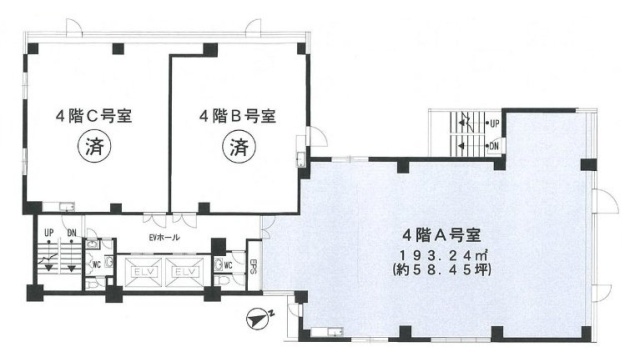 西新宿K-1ビルA 間取り図