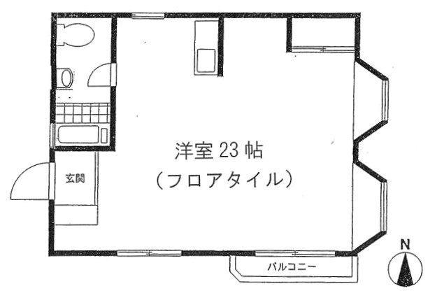 内海ビルⅠ501 間取り図