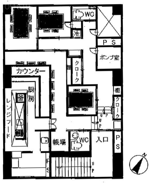 峯田ビルB1F 間取り図