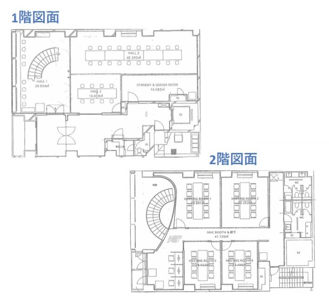 ACN銀座8ビル1F～2F 間取り図