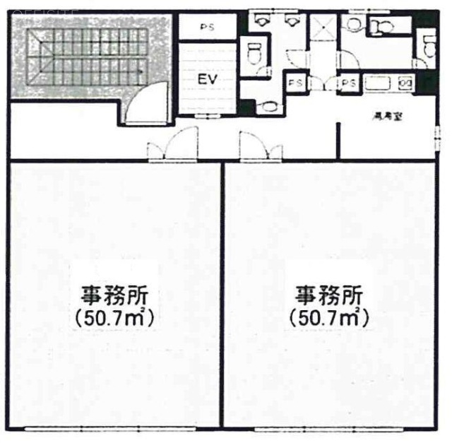 高砂武蔵ビル503 間取り図