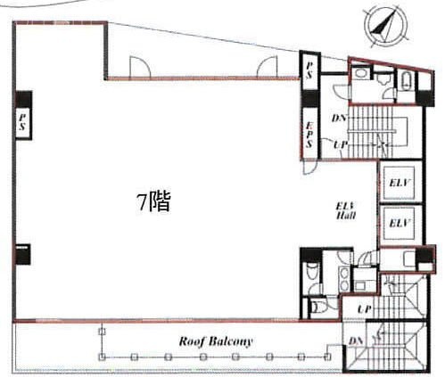 プレミア道玄坂7F 間取り図