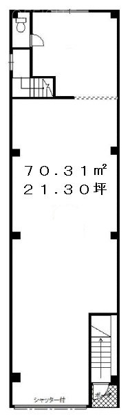 若山ビル1F 間取り図