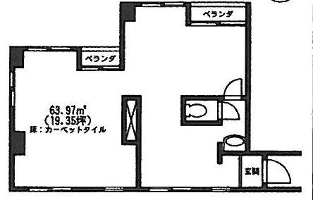 メゾンド聖坂ビル504 間取り図