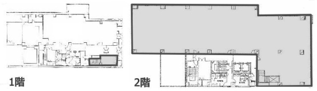 松戸第一生命ビル1F～2F 間取り図