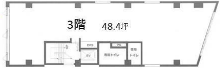 安和宝町ビル3F 間取り図
