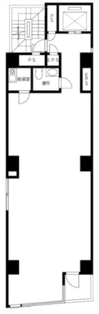 池之端ビル5F 間取り図