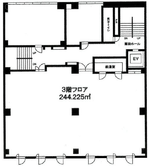第8高畠ビル3F 間取り図