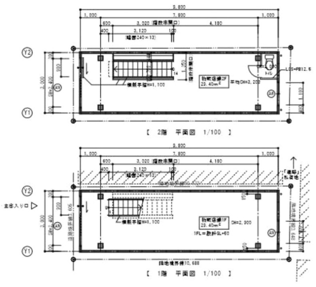 マガザン湯島1F～2F 間取り図