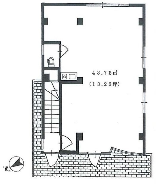 サンライズビル1F 間取り図