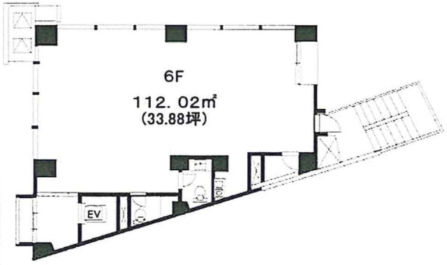 ムクロジュビル6F 間取り図