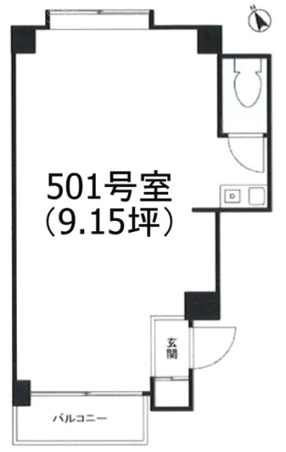 清川ビル501 間取り図