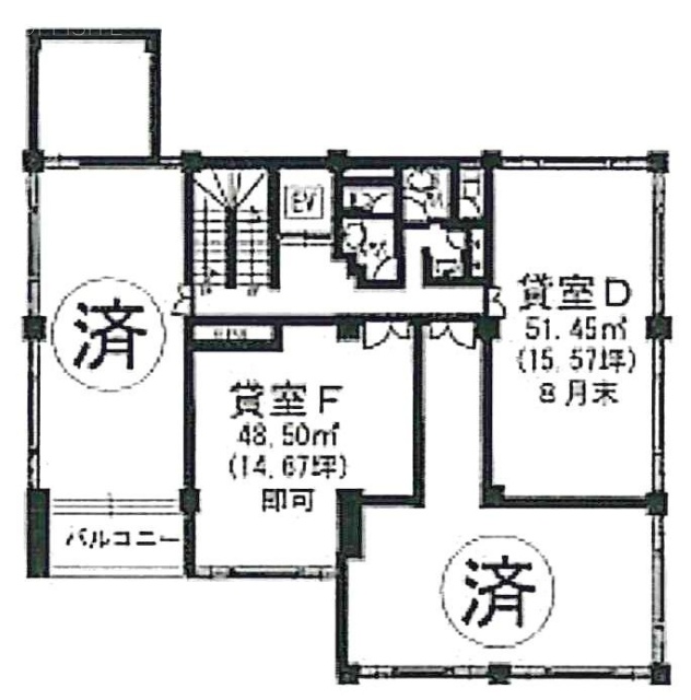 日鴻ビルD 間取り図