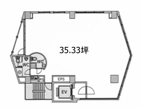 シンエイビル10F 間取り図