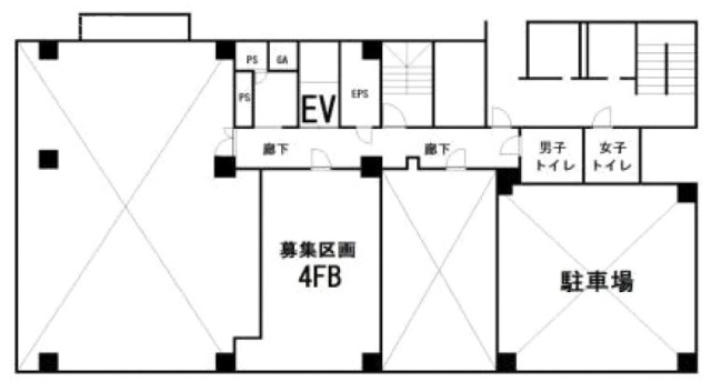 第6・7中野ビルB 間取り図