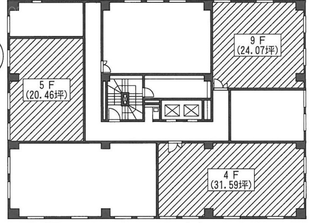 飯田橋iーMARK ANNEX9F 間取り図