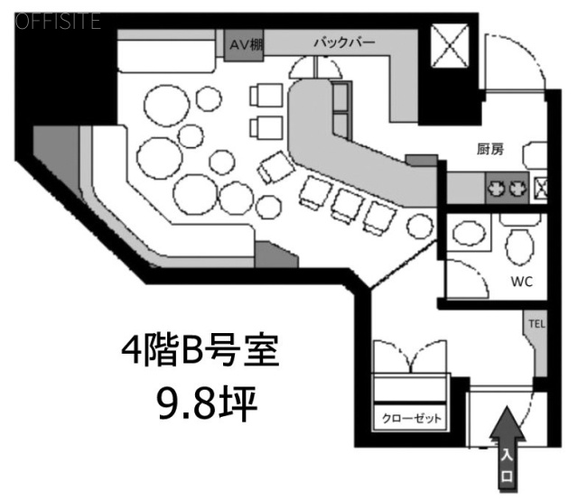 日光ビルB 間取り図