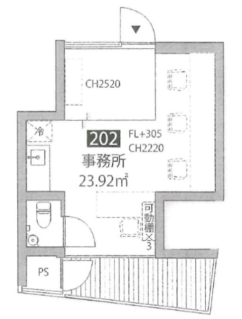 千駄ヶ谷テラス202 間取り図