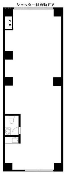 ドヌール柳橋弐番館ビル1F 間取り図