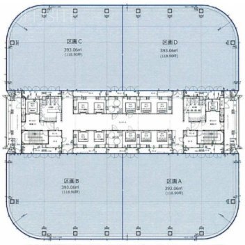 台場フロンティアビルAB 間取り図